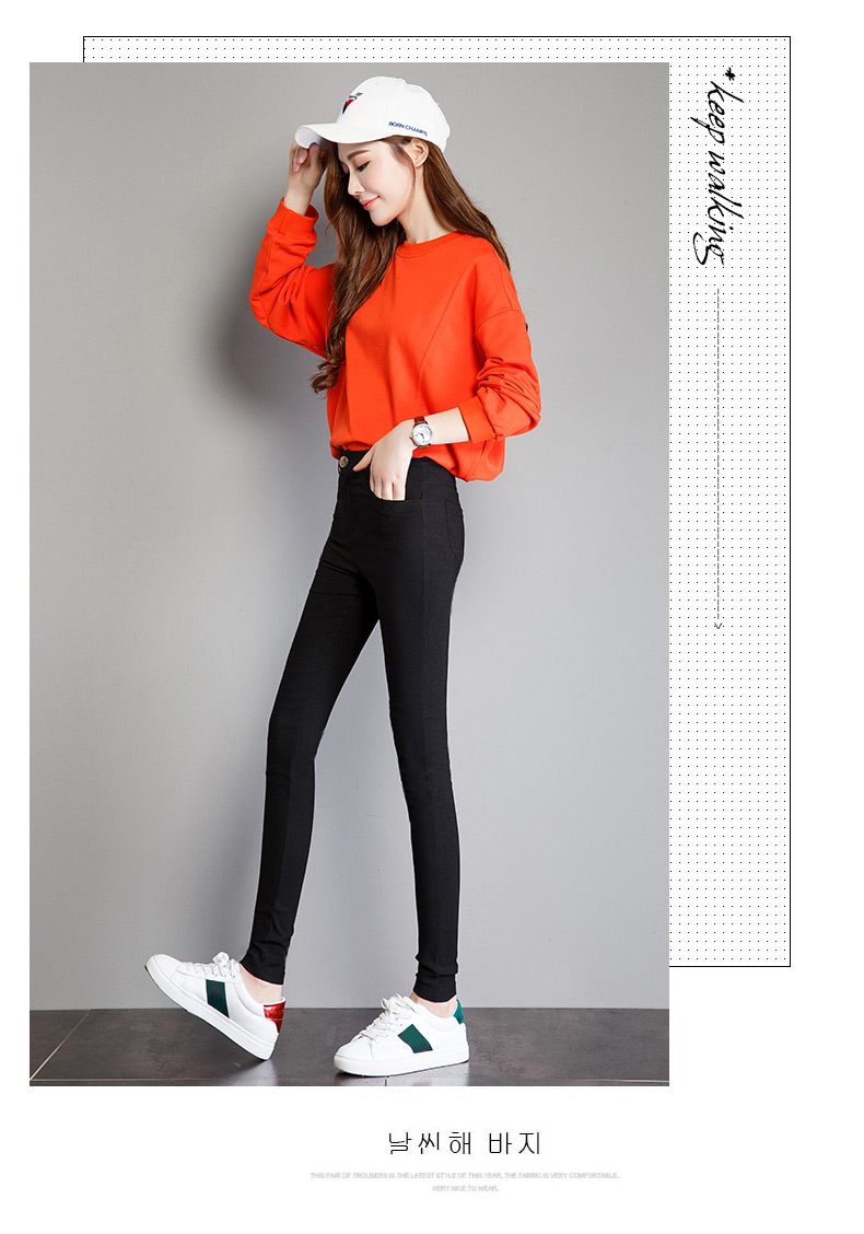 2018 phụ nữ mới eo cao mặc quần đen 9 điểm chân quần legging bút chì mùa thu phần mỏng phiên bản Hàn Quốc cỡ lớn đã mỏng quần lót nữ