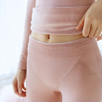 Japan wear-free bra thermal underwear set women plus velvet padded winter base slim slim long sleeve trousers