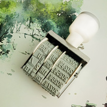 Dili 7527 date printing roller adjustable production Year Month Day seal financial handmade soap tool 2019-2030