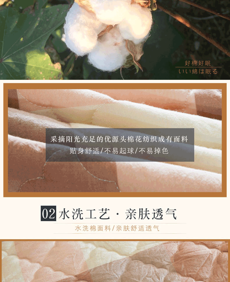 Bông được giặt bằng vải bông một miếng bông dày phủ chăn trải giường Simmons che bụi bảo vệ 1.5 1.8m Ga chun Everon