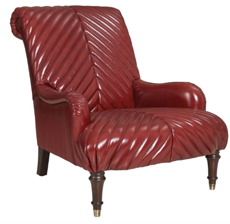 American-style single sofa American-style small bedroom living room tiger chair full head layer oil wax leather leisure single chair