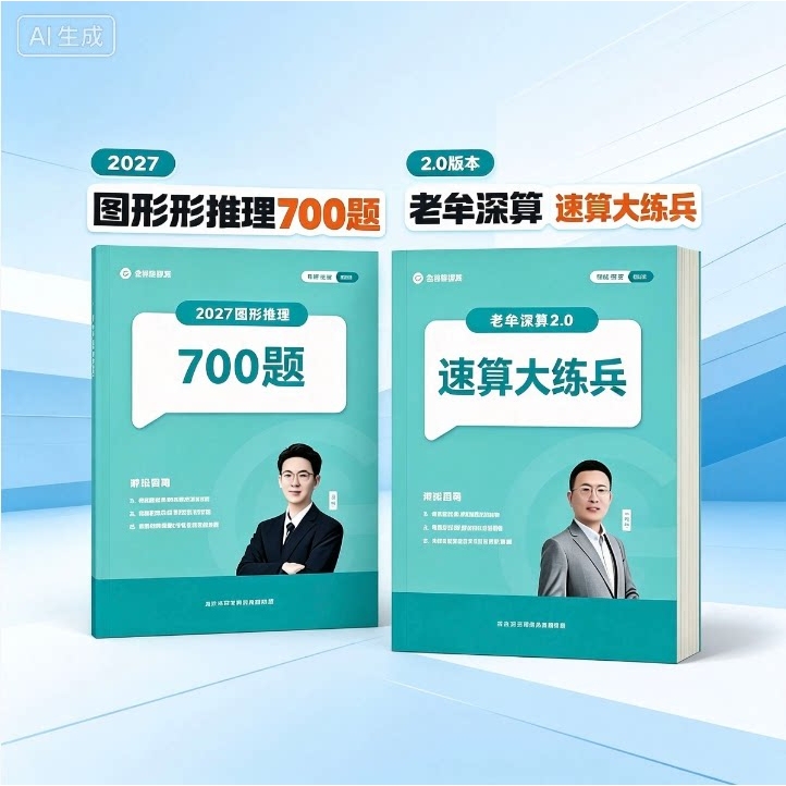 2027 Mou Lizhi's Quick Calculation Training & Liu Yiheng's 700 Graphic Reasoning Questions (Includes Online Course)
