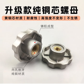 Range hood fan wheel nut front and back thread screw accessories