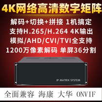 4 screen 6 screen 9 screen 12 Screen 2 screen network digital matrix H 264 H 265 HD decoder digital matrix
