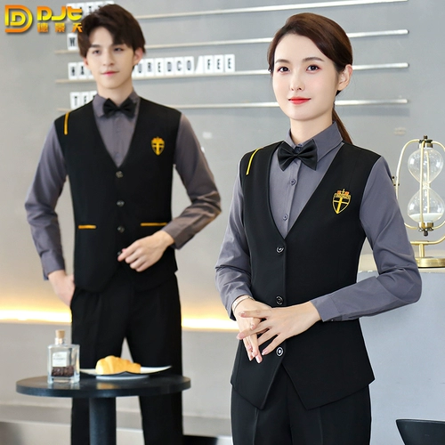 Кофейный настольный стол для гостиной, бильярд, летняя форма для отеля, комплект для работы, жилет, униформа, короткий рукав