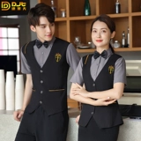 Кофейный настольный стол для гостиной, бильярд, летняя форма для отеля, комплект для работы, жилет, униформа, короткий рукав