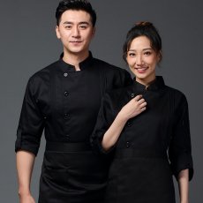 Форма для персонала 饭店厨师工作服秋冬装面点烘焙裱花师工装西餐厅酒店后厨工装长袖