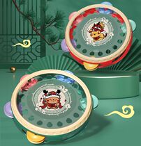 New national trend baby hand clap drum rattle tambourine Orff musical instrument 1-3 years old kindergarten performance China