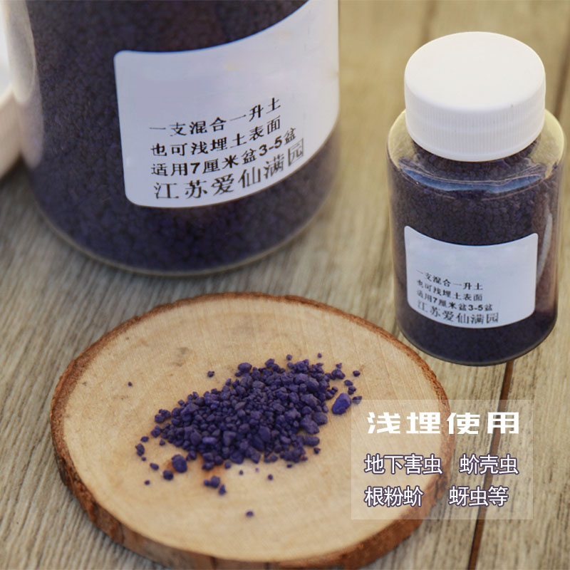 Home gardening Internal suction granule type Low taste Soil insect agent Fleshy seasonal green plants universal small purple medicine
