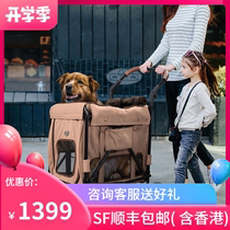 Taiwan IBIYAYA pet cart walking dog in large dogs special travel car golden cart