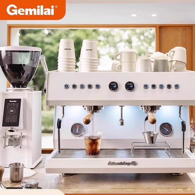 Gemilai 3211A 3111A Knight 4Th Generation Commercial Coffee Machine Semi-Automatic Professional Espresso