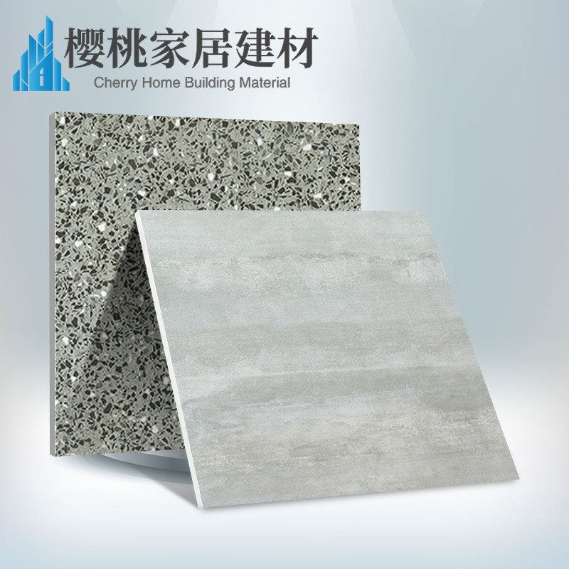 Gray antique brick tile 600x600 industrial cement brick balcony floor tile non-slip restaurant terrazzo floor tile