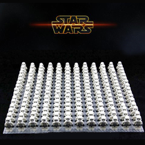 Star Wars compatible with Lego bricks and small people clone blue Corps puzzle assembly toy birthday gift