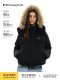 Passway Studio Detachable Hat Fur Collar down Jacket Winter Short Hooded 90 White Duck down