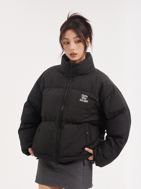 Passway Studio down Jacket Winter Women's Short Casual Thickened Outdoor Warm Coat Slimming Puffer Jacket