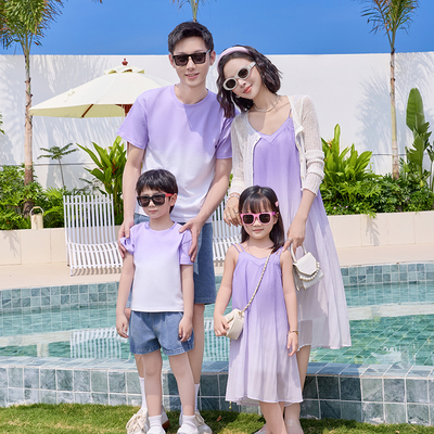 Dopamine Summer Seaside Holiday Beach Dress Parent-Child Dress — 2