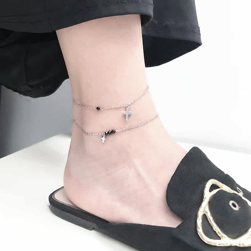 Bracelet de cheville Femme en Argenterie - Ref 3104574 Image 1
