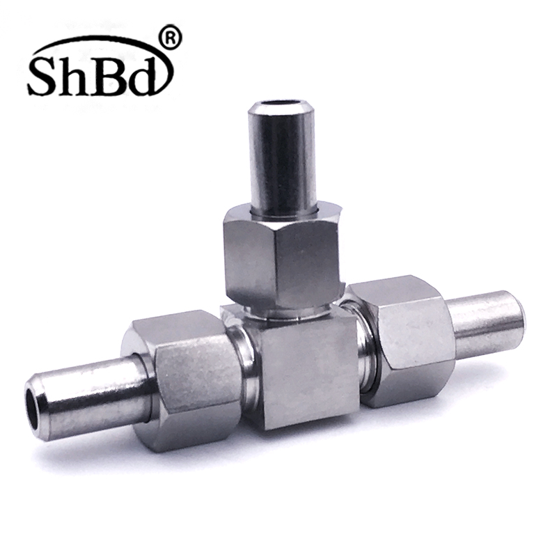 304 stainless steel butt welding tee three-way middle joint welding type three-way pipe connector active JB972-77