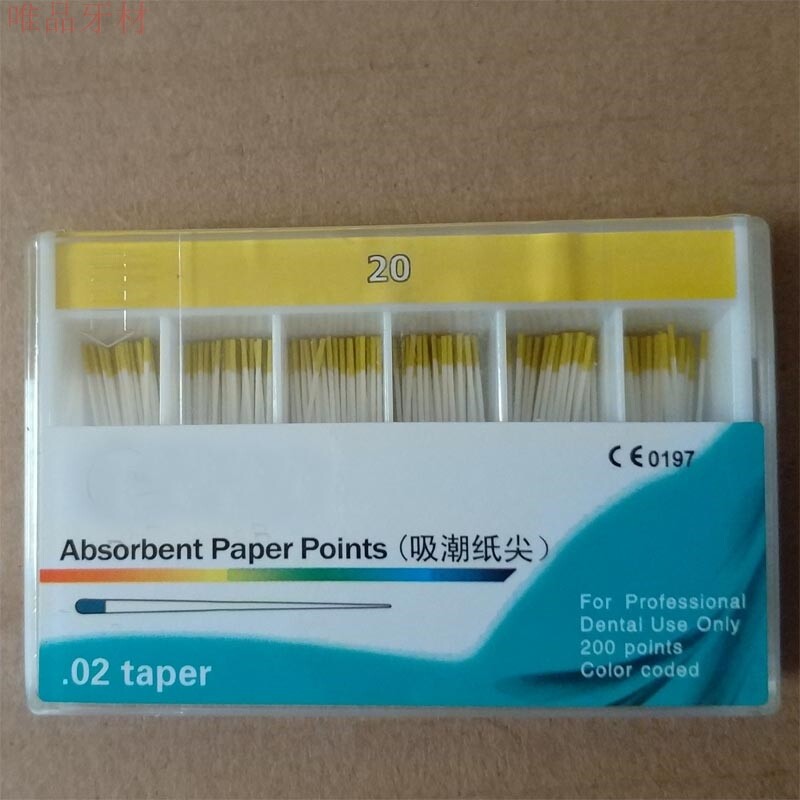 Suction Tide Paper Tip Dental material Oral consumables suction damp paper tip mix model 02 taper