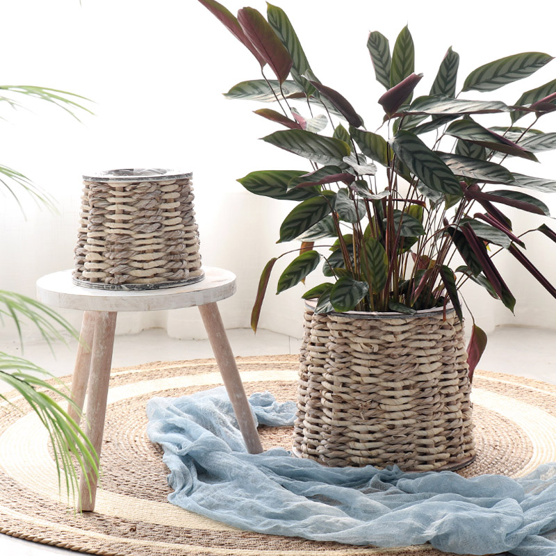 Creative Vine Choreography Woven Flower Pots Pure Handmade Fields Garden Home Garden Decoration Pendulum of liuchflower basket Nordic Wind