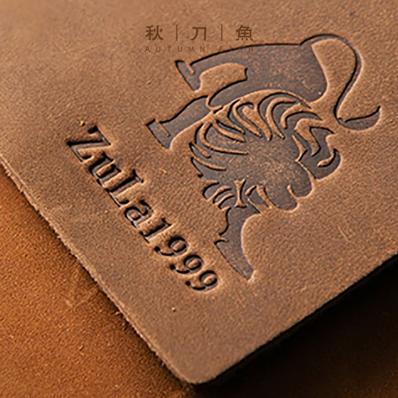 Saury Hand Ledger Defective Cowhide Book Customized Hot Stamping Fee Supplementary Shoot