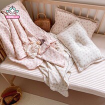 Sen childrens four-layer gauze nap thin blanket cute bear baby baby towel towel
