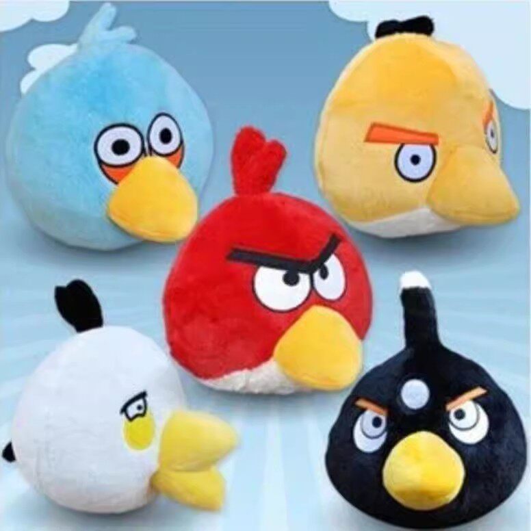 ของเล่นผ้าพลัฌ ขายส่งและขายปลีก ตุ๊กตา Angry Birds หมูน้อย หมอนรูปนก ของขวัญแต่งงาน ราคาพิเศษ