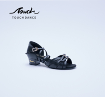 TOUCH DANCE TOUCH DANCE Professional Latin Dance Shoes Black Shoes Soft Sole Children Competition Performance