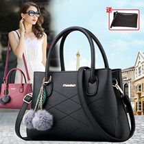 Ladys big bag 2019 new Korean version Spring 100 lap single shoulder diagonal satchel individuality fashion minimalist handbag wave