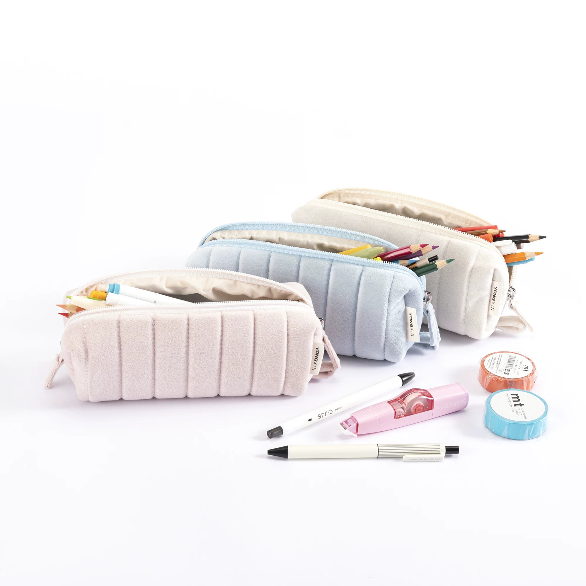 用心造物 Genuine soft bag, capacious storage system, Japanese pencil case, cloud, bread