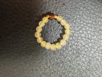 Natural beeswax ring