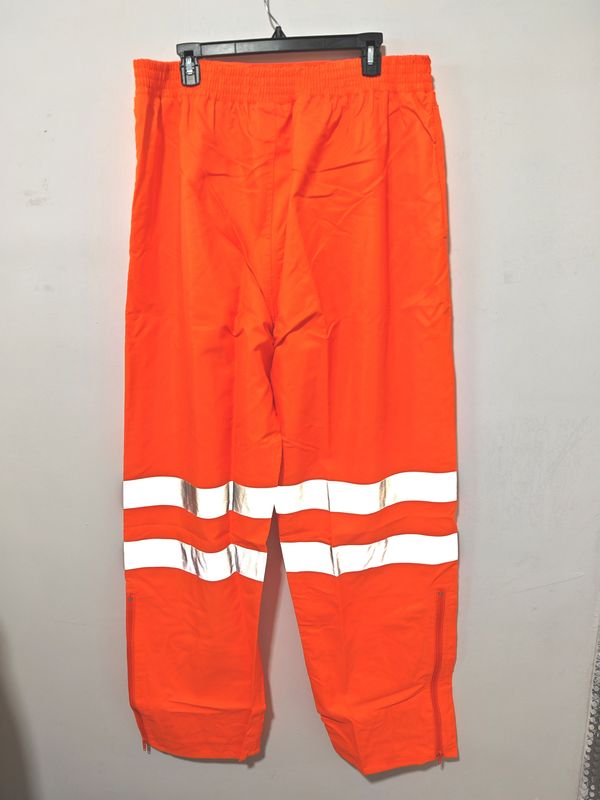 Export Men's Large Size 100kg and Above Safety Work Pants with Reflective Strips, Rain Pants Made of High-End Gore-Tex Fabric