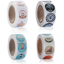 Cross-border bakery cake bakery seal tape cute adhesive label decorative sticker