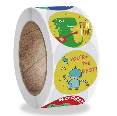 Cartoon roll children's reward stickers teachers encourage students to self-adhesive label sealing stickers