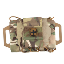 Multi-terrain MultiCam rapid deployment first aid kit Tactical vest MOLLE attachment outdoor hiking medical kit