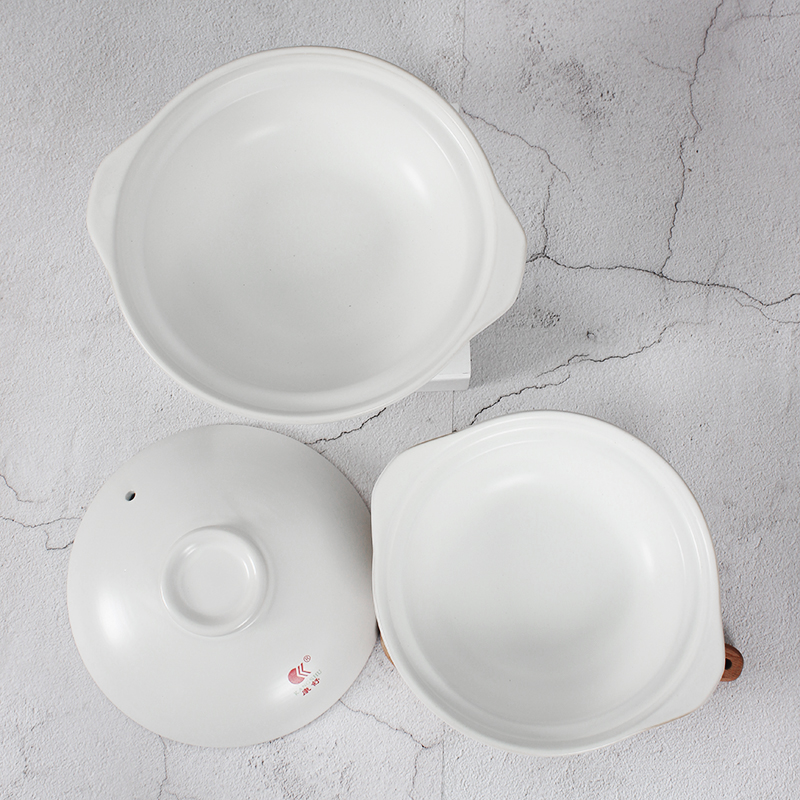Conchutte shallow casserole Commercial hotel hotel Ming Fire exclusive ribs burning gas cooker small sand pan high temperature resistant white