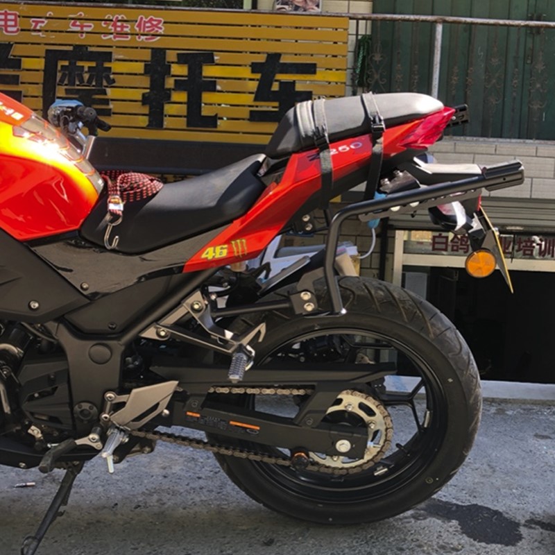 Kawasaki Z250 Xia De Ninja KAWASAK Đuôi xe chuyên dụng Khung bên Ninja phát hành nhanh Xiade đuôi hộp bên hông - Xe gắn máy phía sau hộp thùng cốp sau xe máy