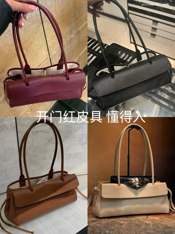 2026 Spring New Genuine Leather Tote Handbag Simple Fashionable High-End Feel Single Shoulder Crossbody Bag Underarm Bag 2026 Spring New Genuine Leather Tote Handbag Simple Fashionable High-End Feel Single Shoulder Crossbody Bag Underarm Bag