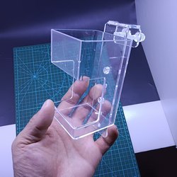 Feeding Circle Fish Tank Hook Feeding Circle Acrylic Transparent Fish Feeder