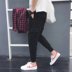 Mùa thu và mùa đông overalls xu hướng nam bỏ túi quần trẻ trung Nhật Bản quần legging nam Quần mỏng