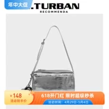 I.TURBAN Сумка подмышку, колокольчик, серебряная сумка на одно плечо, из натуральной кожи, новая коллекция