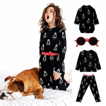 Ran fish shop bulb london FW19 bulb casual long sleeve shirt set casual pants summer New