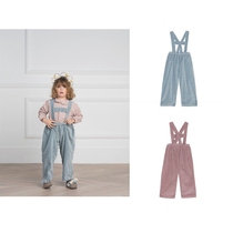 Ran fish shop Spanish yellow pelota AW18 children floral strap pants recommended summer New