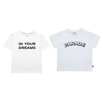 Ran fish shop one childrens T-shirt organic cotton sweater multi-color letter T-shirt summer new a