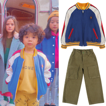 30 Natural Fish Paving Jellymallow Childrens Clothing Casual Baseball Service Green Recommended Summer New