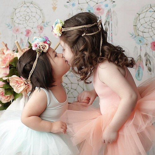 Plum princess tutu Kardashian daughter with the same ins burst casual summer new