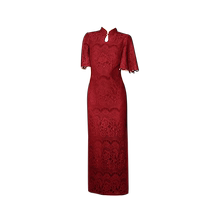 Man Tingfang (Haitang Chun) toasting dress bride red cheongsam Chinese style small high-end engagement dress for women