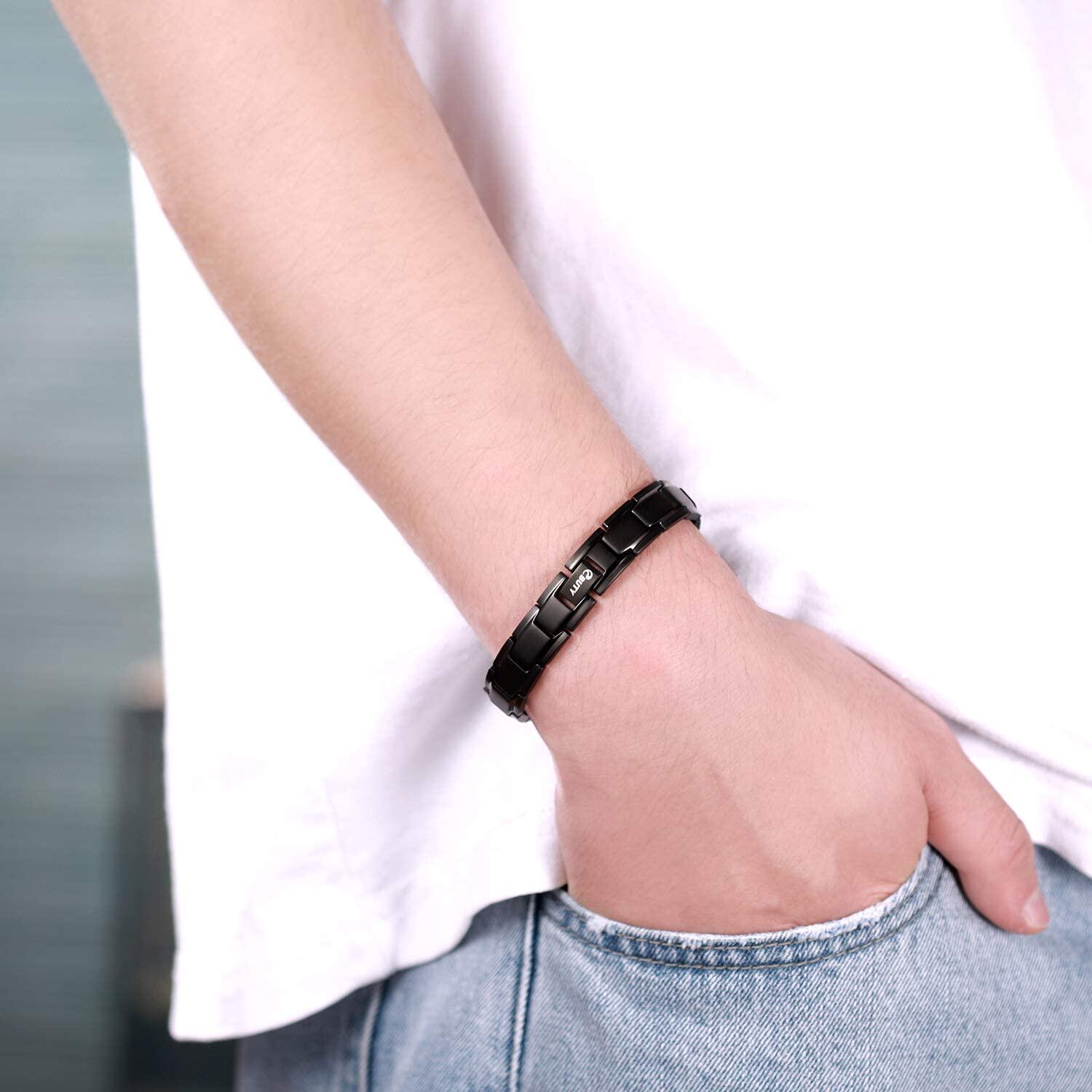 Japan procurement pure titanium magnet health sports health care bracelet to static waterproof 21 cm