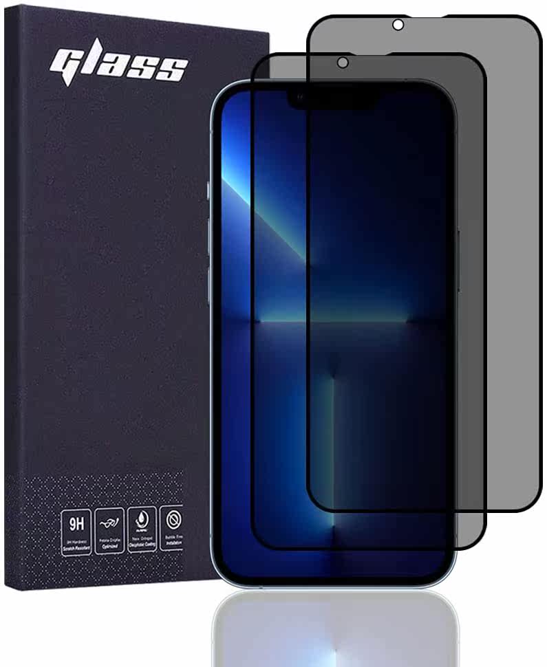 Japan applies iPhone 13 Pro Max high hardness 9H anti-fouling anti-peep mobile phone protective film 2 pieces