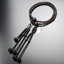 Japans Kyoto to make black sandalwood 108 sandalwood buddhist buddhist beads hand-in-the-Pearl Jomanzian male use